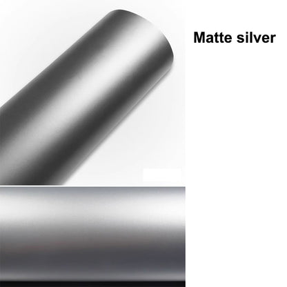 Metallic permanently adhesive vinyl rolls